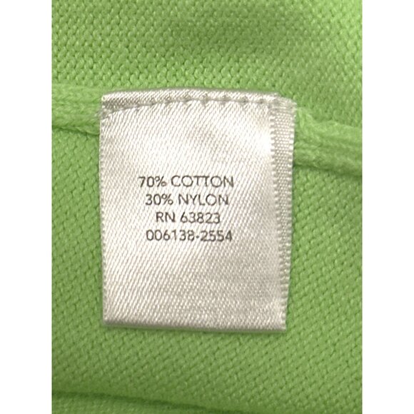 Christopher & Banks Womens Lime Green Button Up Cardigan Sweater Size S - Picture 5 of 8